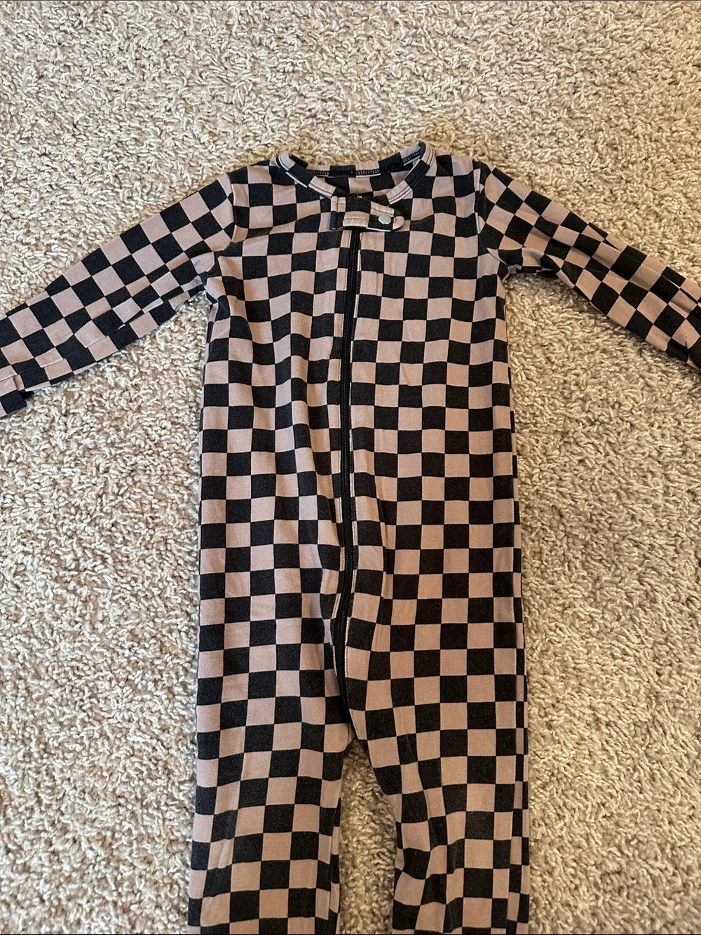SOLD! BABYBREEZ Black and Tan Check Luxie